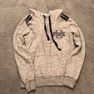 Victoria’s Secret Pink grey half zip hoodie